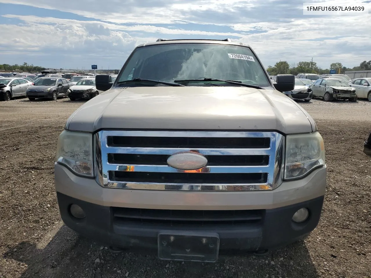 2007 Ford Expedition Xlt VIN: 1FMFU16567LA94039 Lot: 72604194