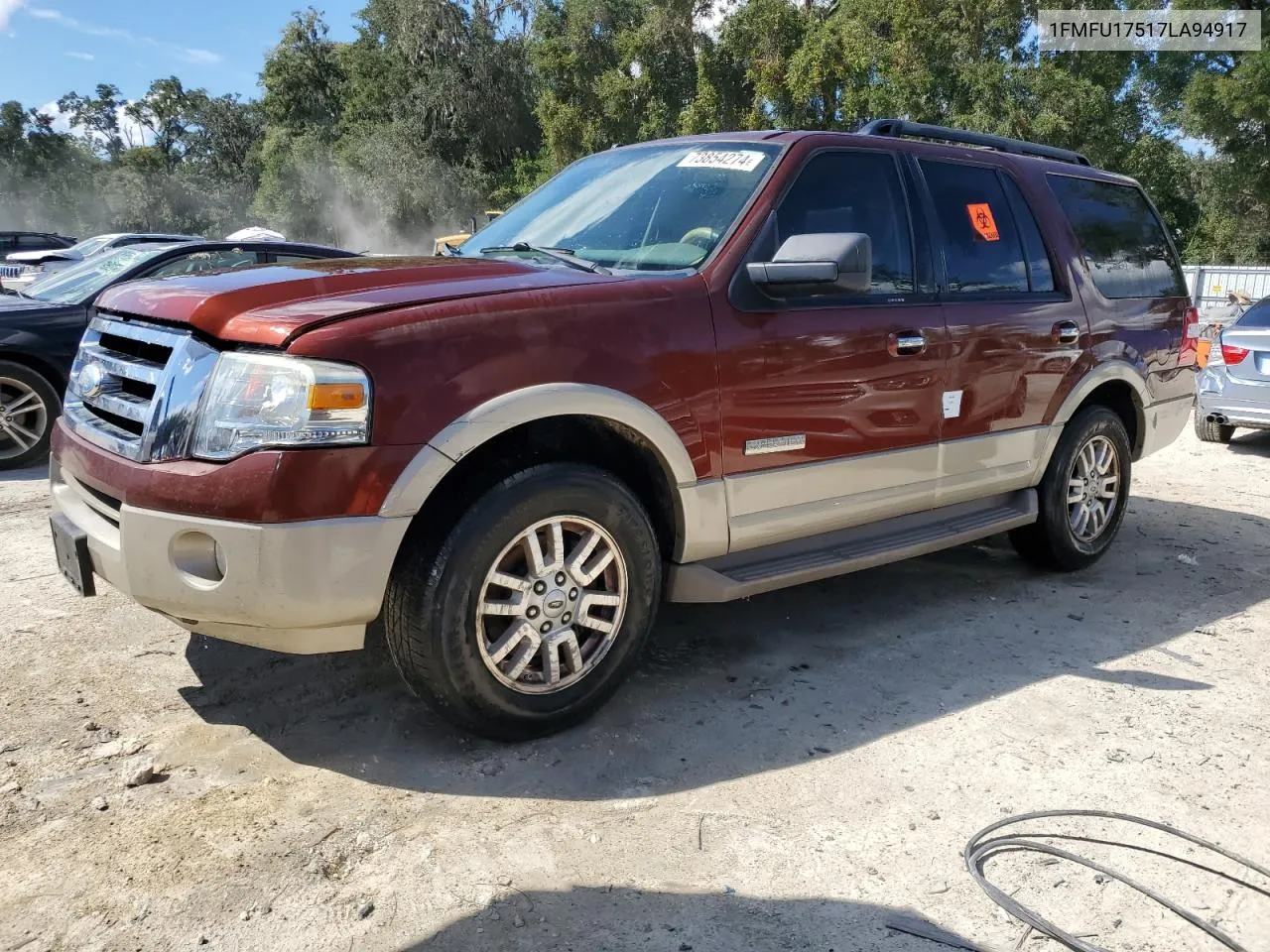 2007 Ford Expedition Eddie Bauer VIN: 1FMFU17517LA94917 Lot: 73854274