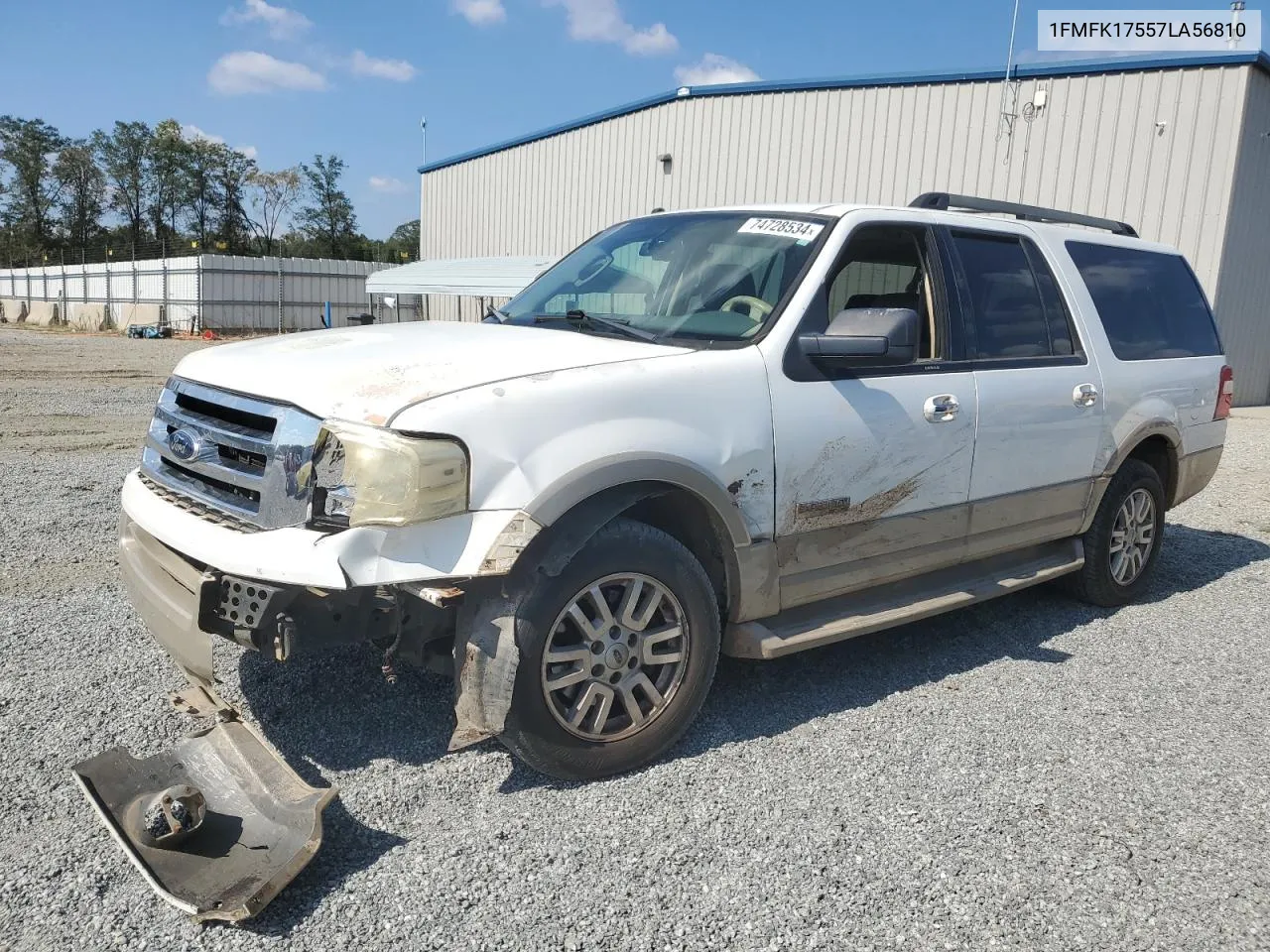 2007 Ford Expedition El Eddie Bauer VIN: 1FMFK17557LA56810 Lot: 74728534