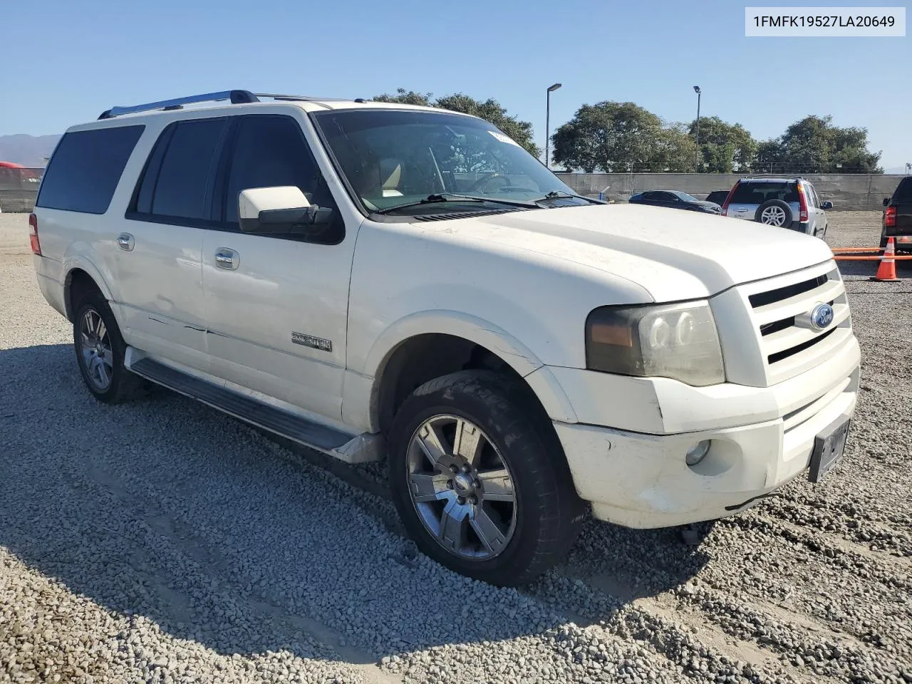 2007 Ford Expedition El Limited VIN: 1FMFK19527LA20649 Lot: 80579714