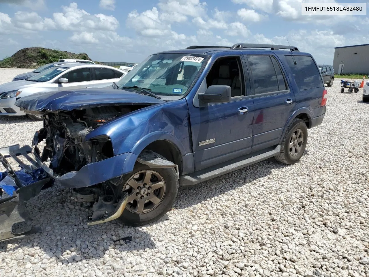 2008 Ford Expedition Xlt VIN: 1FMFU16518LA82480 Lot: 59822474