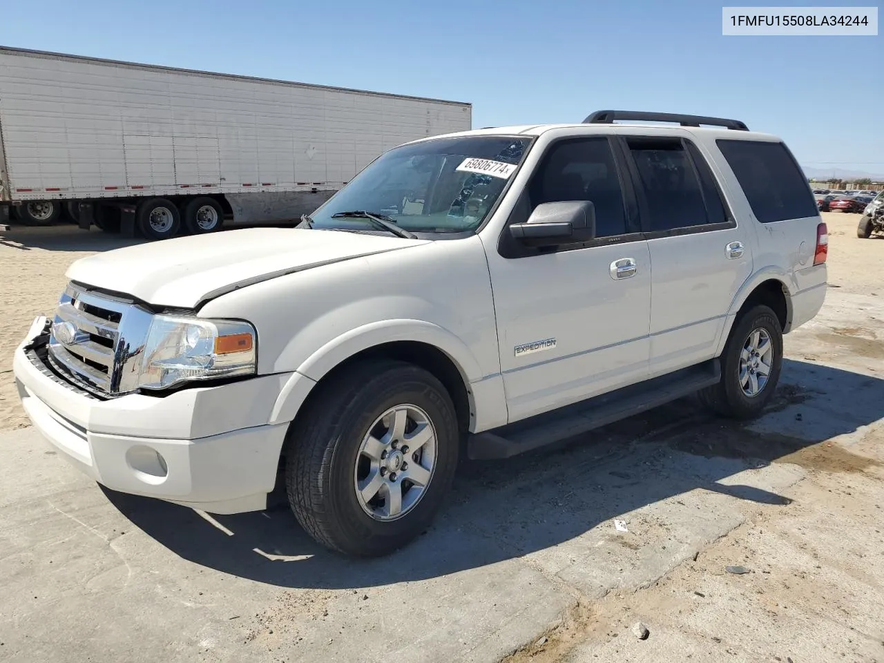 2008 Ford Expedition Xlt VIN: 1FMFU15508LA34244 Lot: 69806774