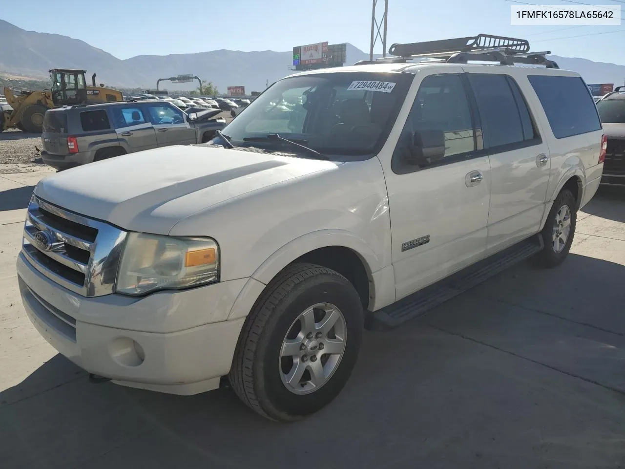 2008 Ford Expedition El Xlt VIN: 1FMFK16578LA65642 Lot: 72940484