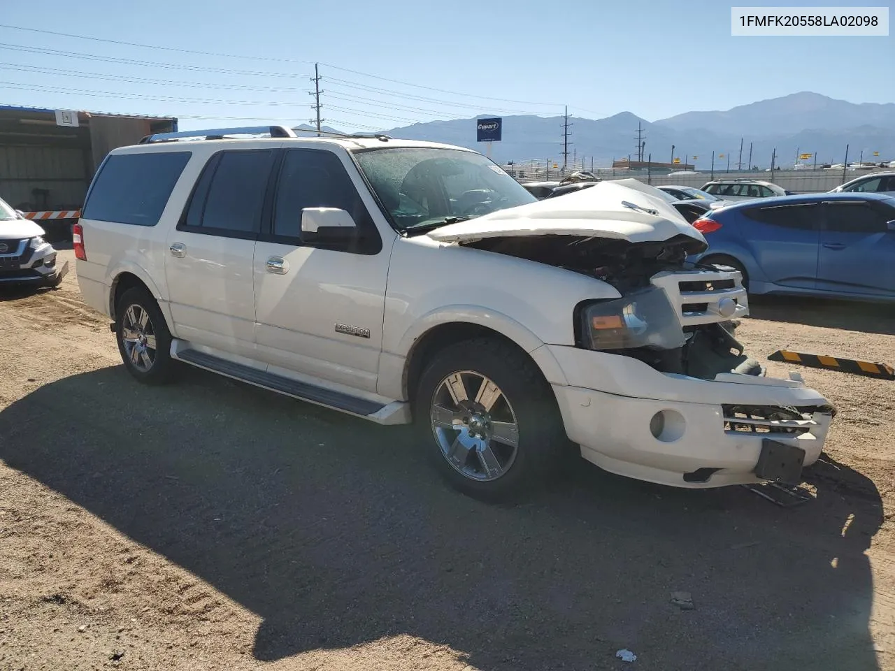 2008 Ford Expedition El Limited VIN: 1FMFK20558LA02098 Lot: 73249524