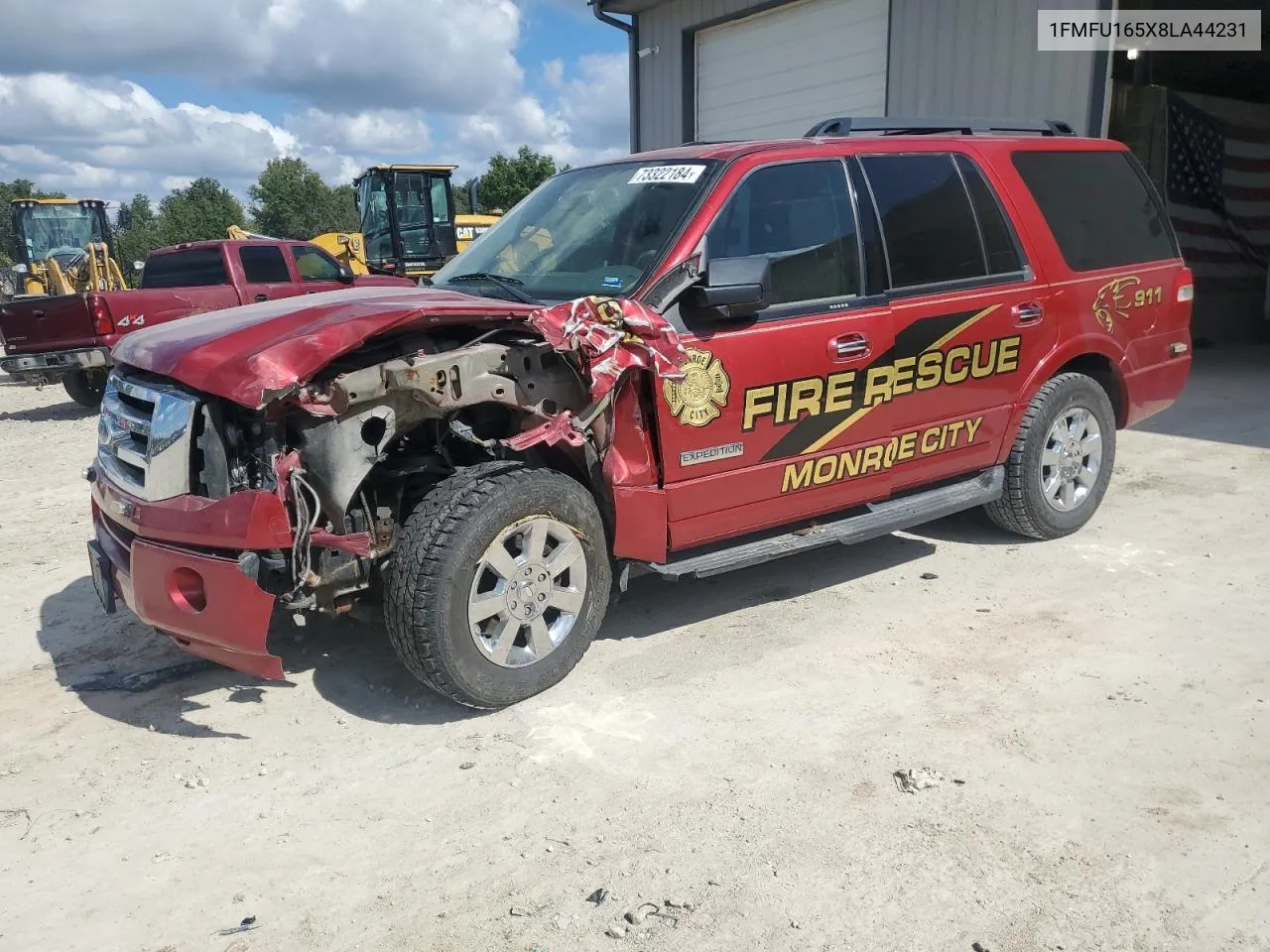 2008 Ford Expedition Xlt VIN: 1FMFU165X8LA44231 Lot: 73322184