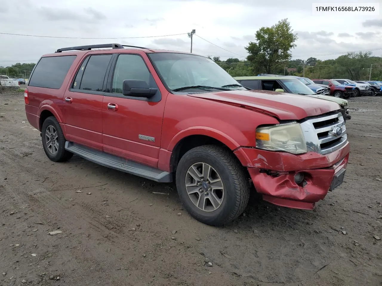 2008 Ford Expedition El Xlt VIN: 1FMFK16568LA73926 Lot: 73419714