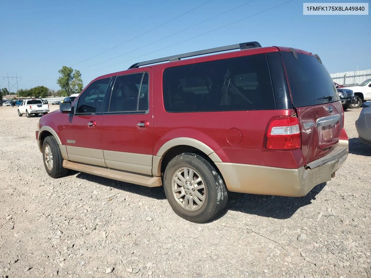 2008 Ford Expedition El Eddie Bauer VIN: 1FMFK175X8LA49840 Lot: 73827194