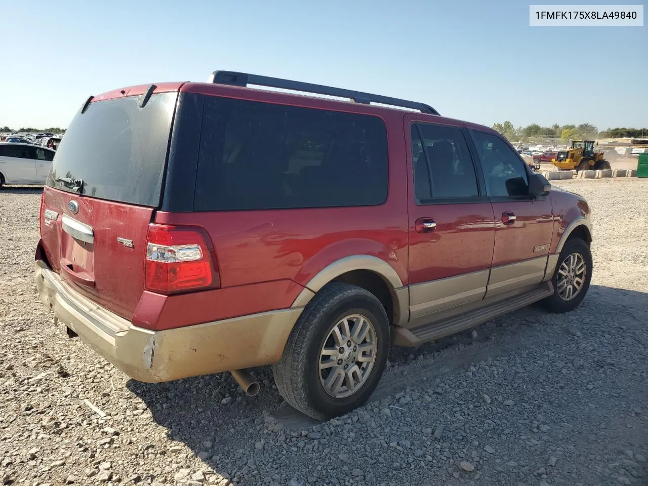 2008 Ford Expedition El Eddie Bauer VIN: 1FMFK175X8LA49840 Lot: 73827194