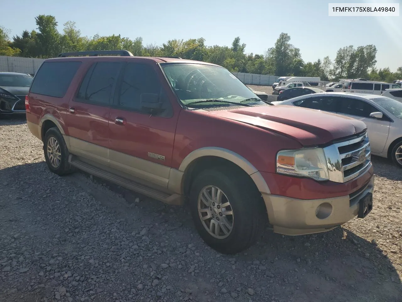 2008 Ford Expedition El Eddie Bauer VIN: 1FMFK175X8LA49840 Lot: 73827194