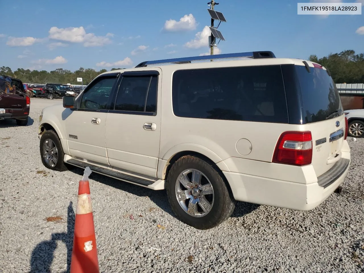 2008 Ford Expedition El Limited VIN: 1FMFK19518LA28923 Lot: 74904254