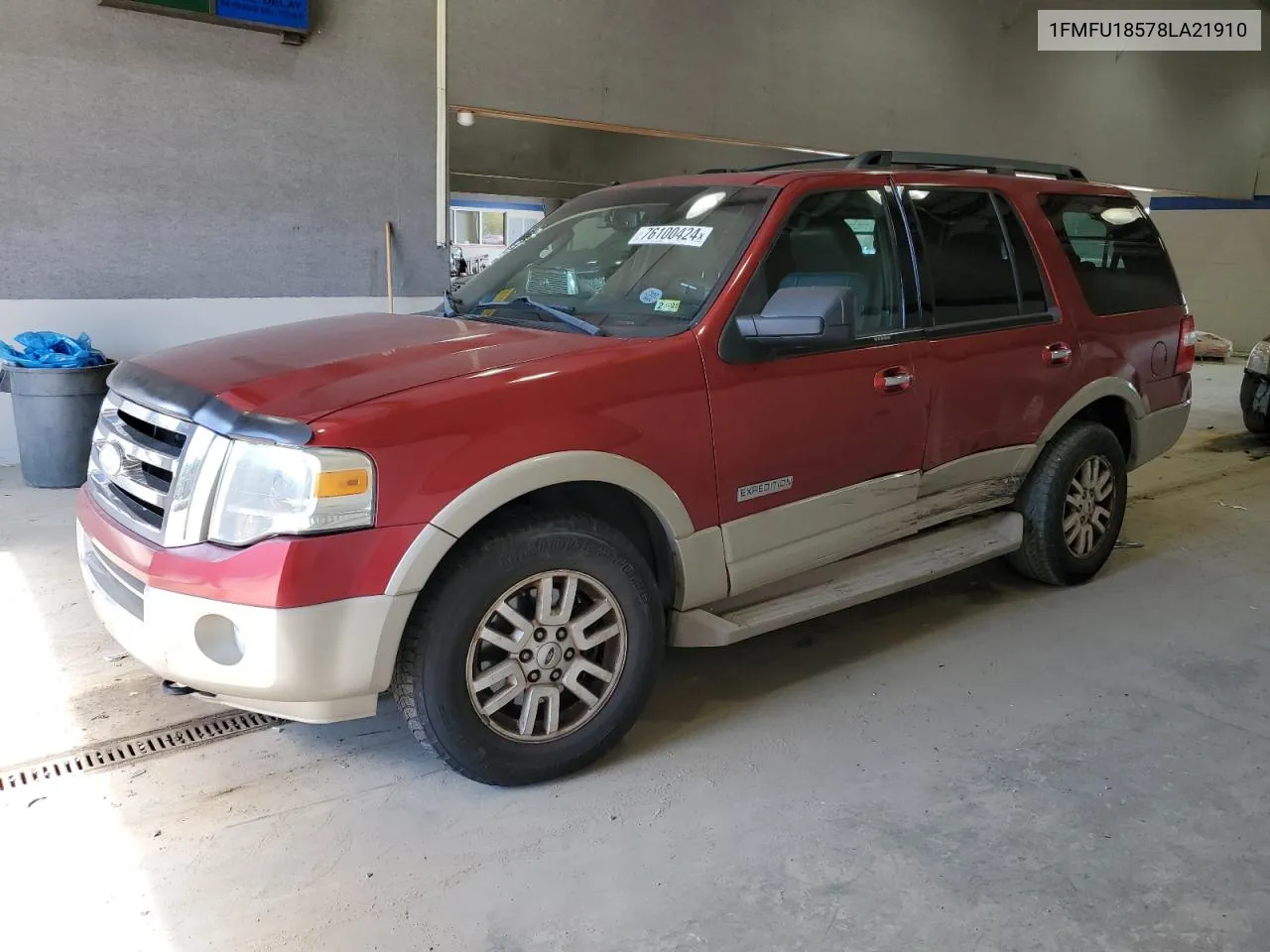 2008 Ford Expedition Eddie Bauer VIN: 1FMFU18578LA21910 Lot: 76100424