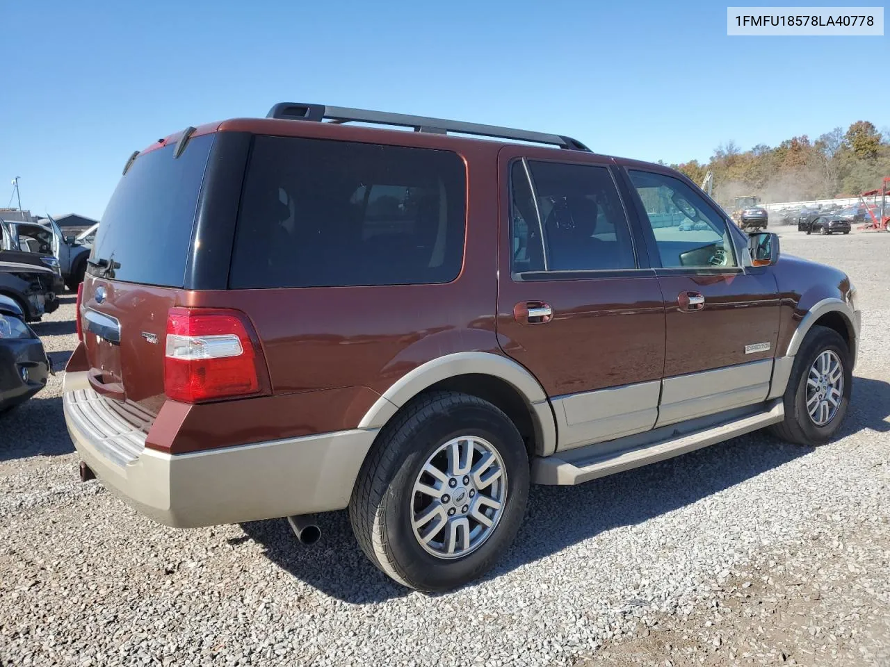 2008 Ford Expedition Eddie Bauer VIN: 1FMFU18578LA40778 Lot: 76354934