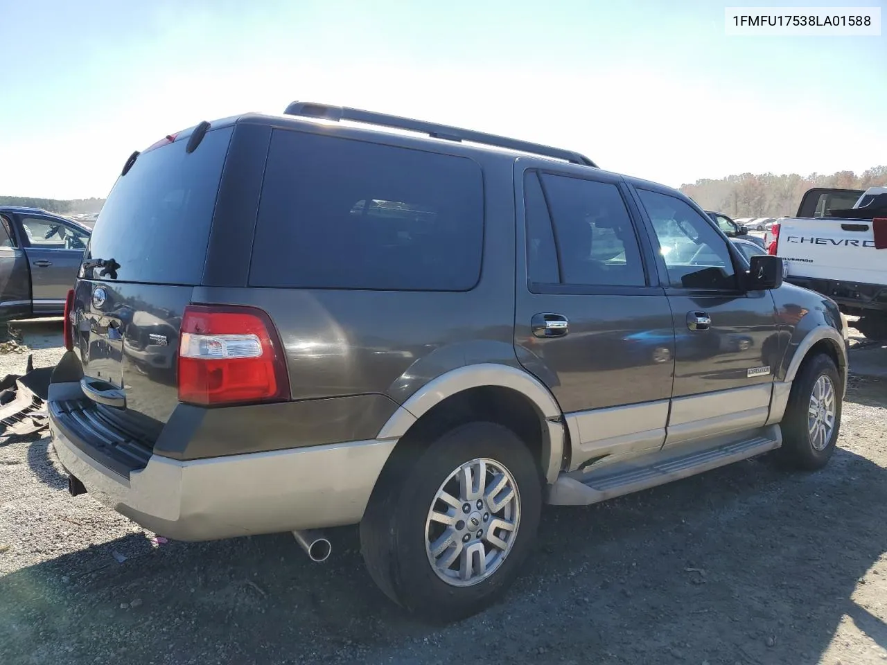 2008 Ford Expedition Eddie Bauer VIN: 1FMFU17538LA01588 Lot: 76718014