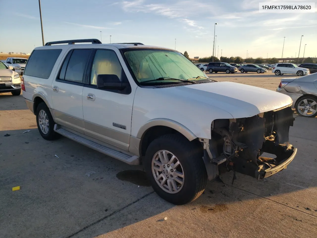 2008 Ford Expedition El Eddie Bauer VIN: 1FMFK17598LA78620 Lot: 78535834