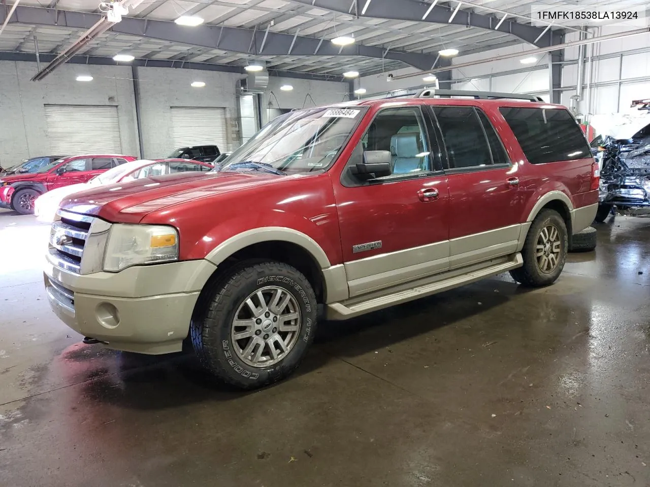 2008 Ford Expedition El Eddie Bauer VIN: 1FMFK18538LA13924 Lot: 78886484