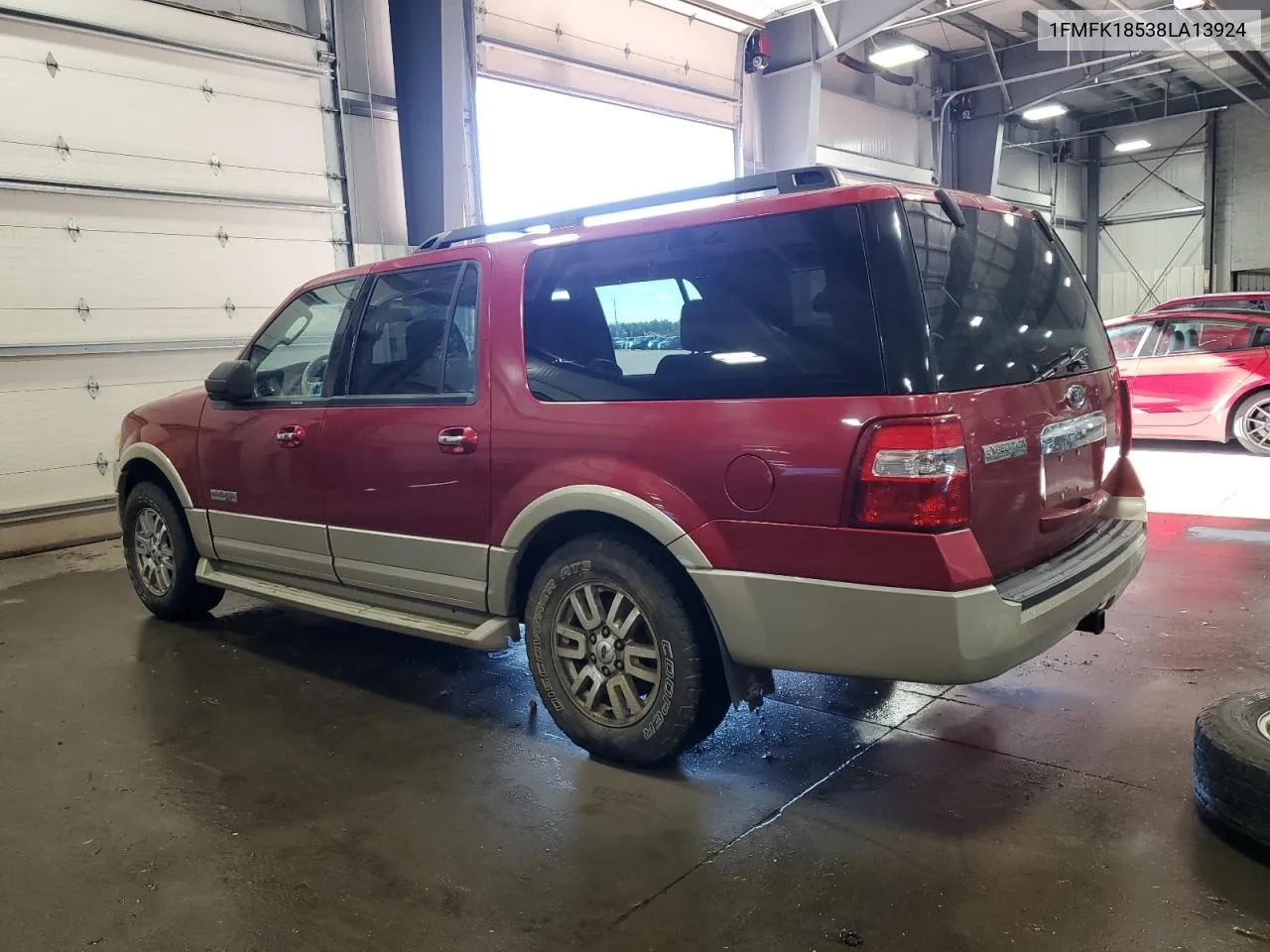 2008 Ford Expedition El Eddie Bauer VIN: 1FMFK18538LA13924 Lot: 78886484