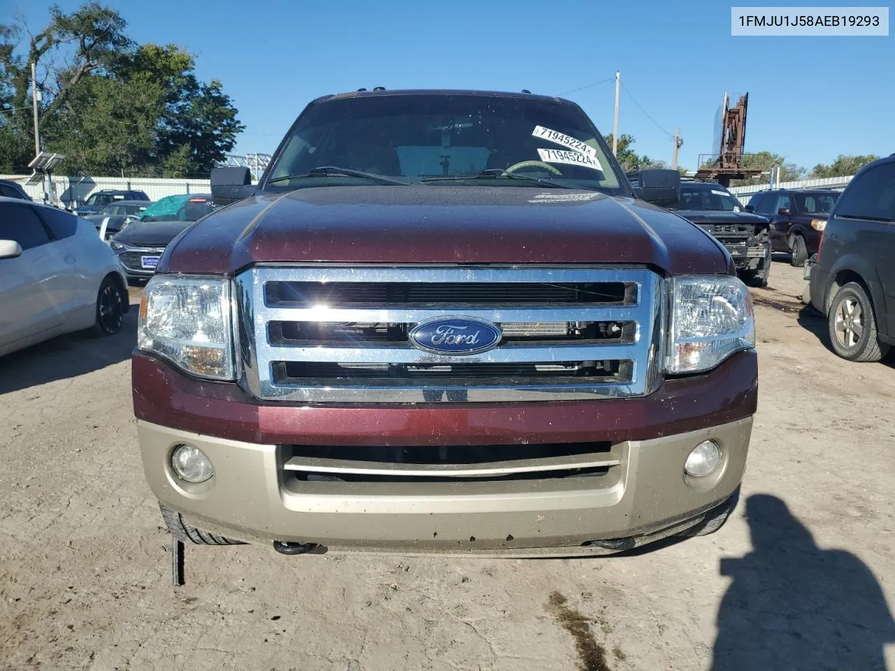 2010 Ford Expedition Eddie Bauer VIN: 1FMJU1J58AEB19293 Lot: 71945224