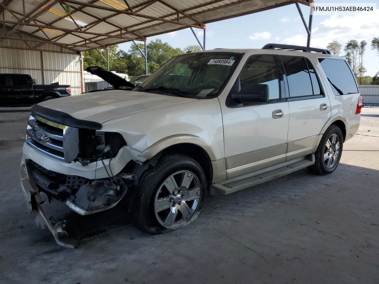 2010 Ford Expedition Eddie Bauer VIN: 1FMJU1H53AEB46424 Lot: 74080984