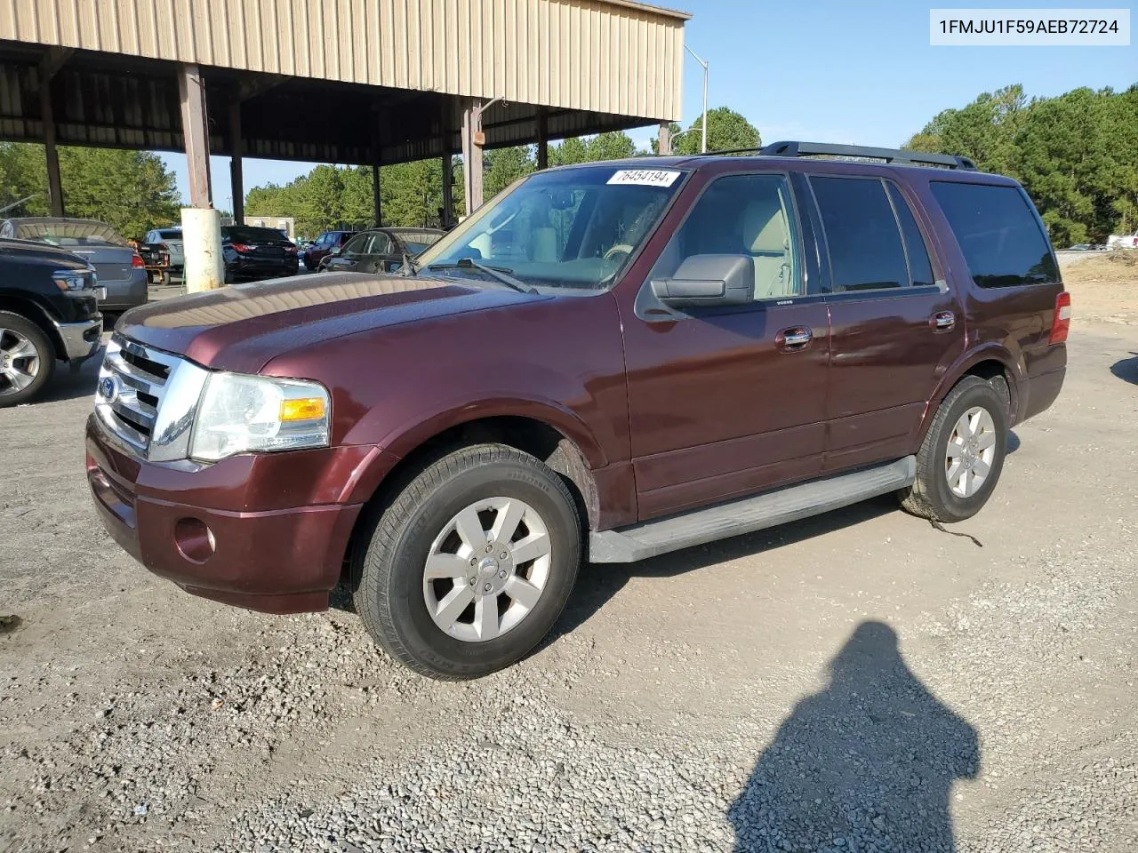 2010 Ford Expedition Xlt VIN: 1FMJU1F59AEB72724 Lot: 76454194