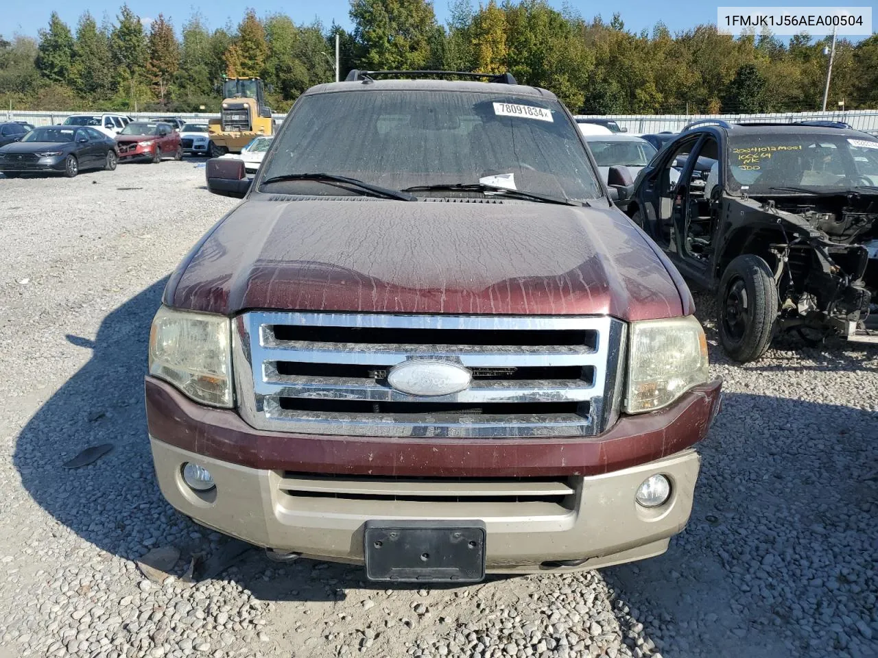 2010 Ford Expedition El Eddie Bauer VIN: 1FMJK1J56AEA00504 Lot: 78091834