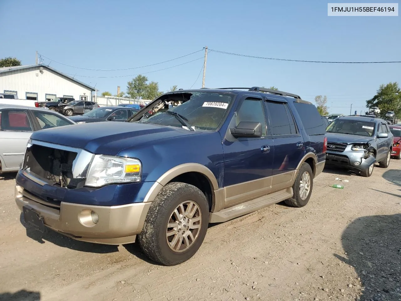 2011 Ford Expedition Xlt VIN: 1FMJU1H55BEF46194 Lot: 70820204