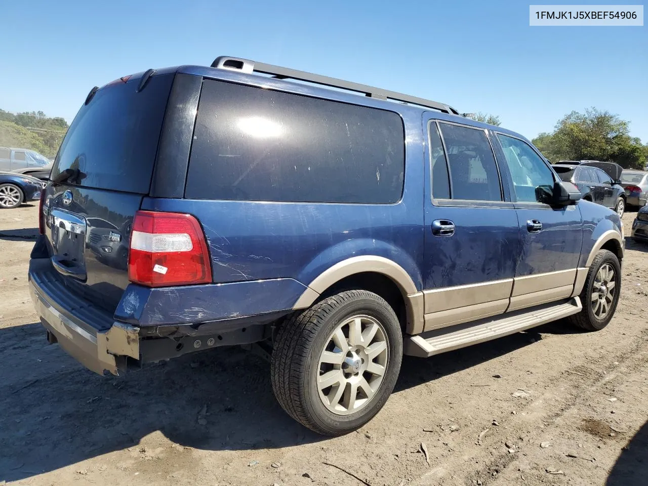 2011 Ford Expedition El Xlt VIN: 1FMJK1J5XBEF54906 Lot: 73917744