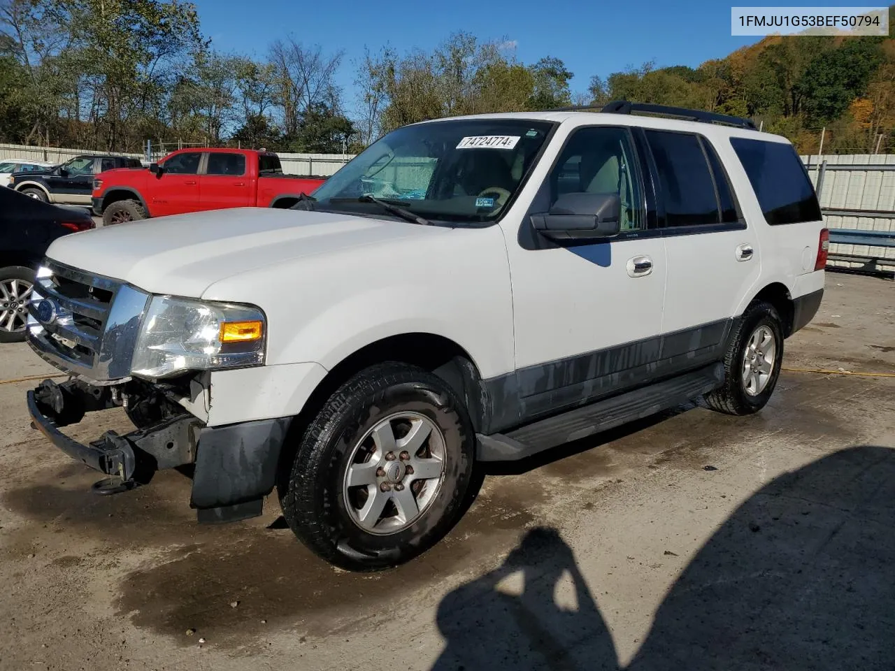 2011 Ford Expedition Xl VIN: 1FMJU1G53BEF50794 Lot: 74724774