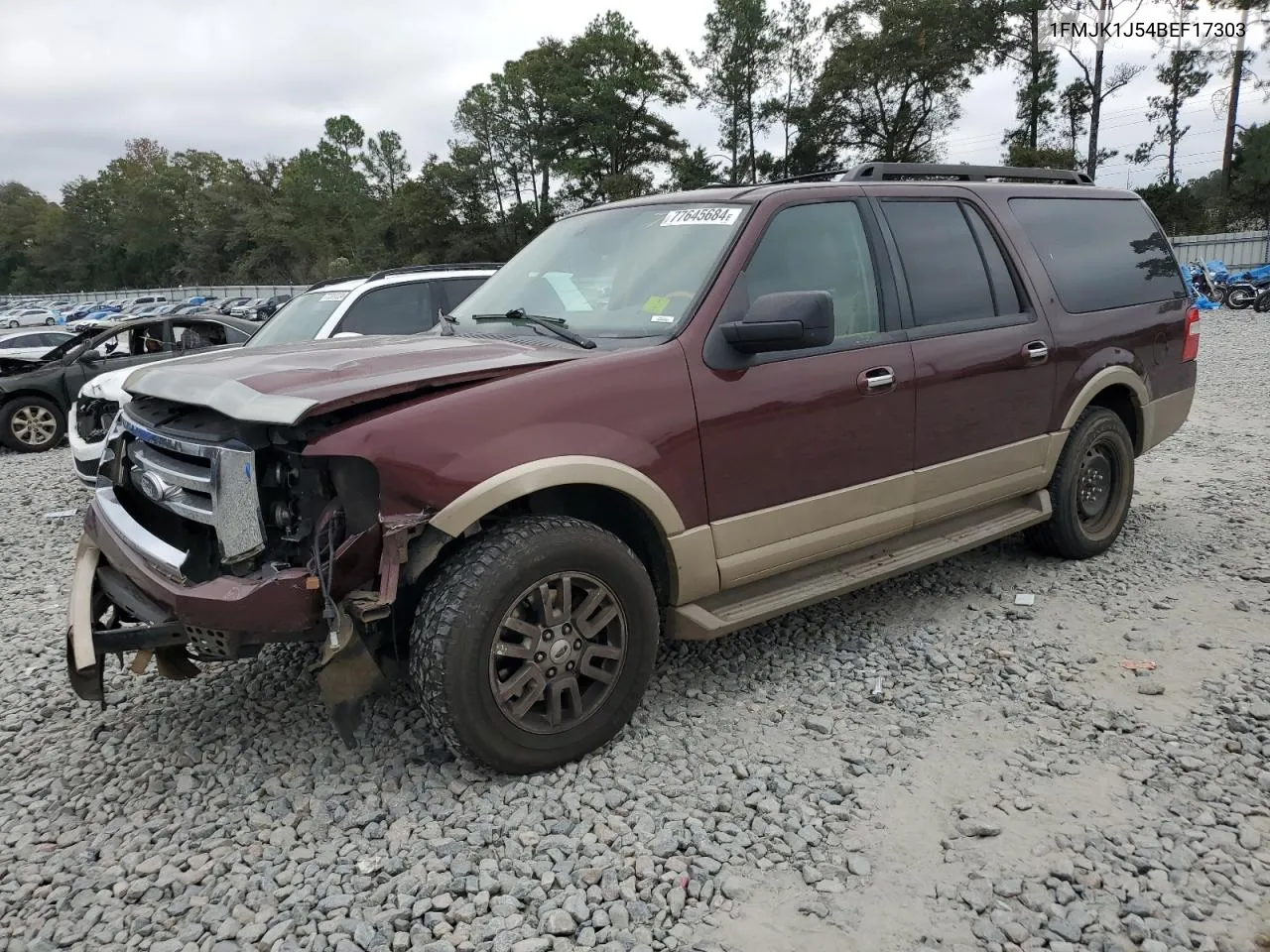 2011 Ford Expedition El Xlt VIN: 1FMJK1J54BEF17303 Lot: 77645684