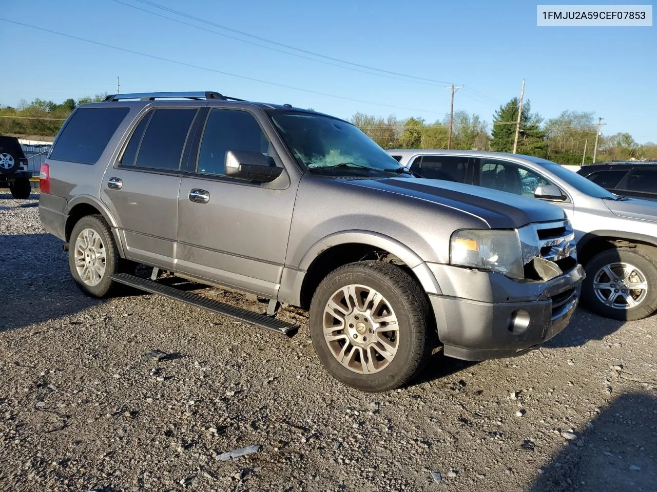 2012 Ford Expedition Limited VIN: 1FMJU2A59CEF07853 Lot: 50598744