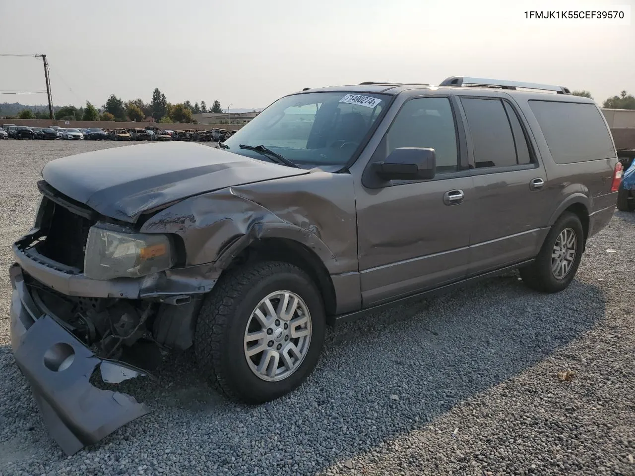 2012 Ford Expedition El Limited VIN: 1FMJK1K55CEF39570 Lot: 71490274