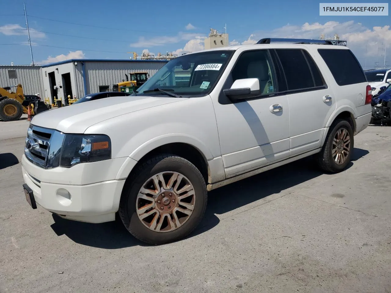 2012 Ford Expedition Limited VIN: 1FMJU1K54CEF45077 Lot: 72386884