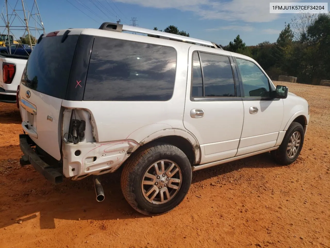 2012 Ford Expedition Limited VIN: 1FMJU1K57CEF34204 Lot: 74366664