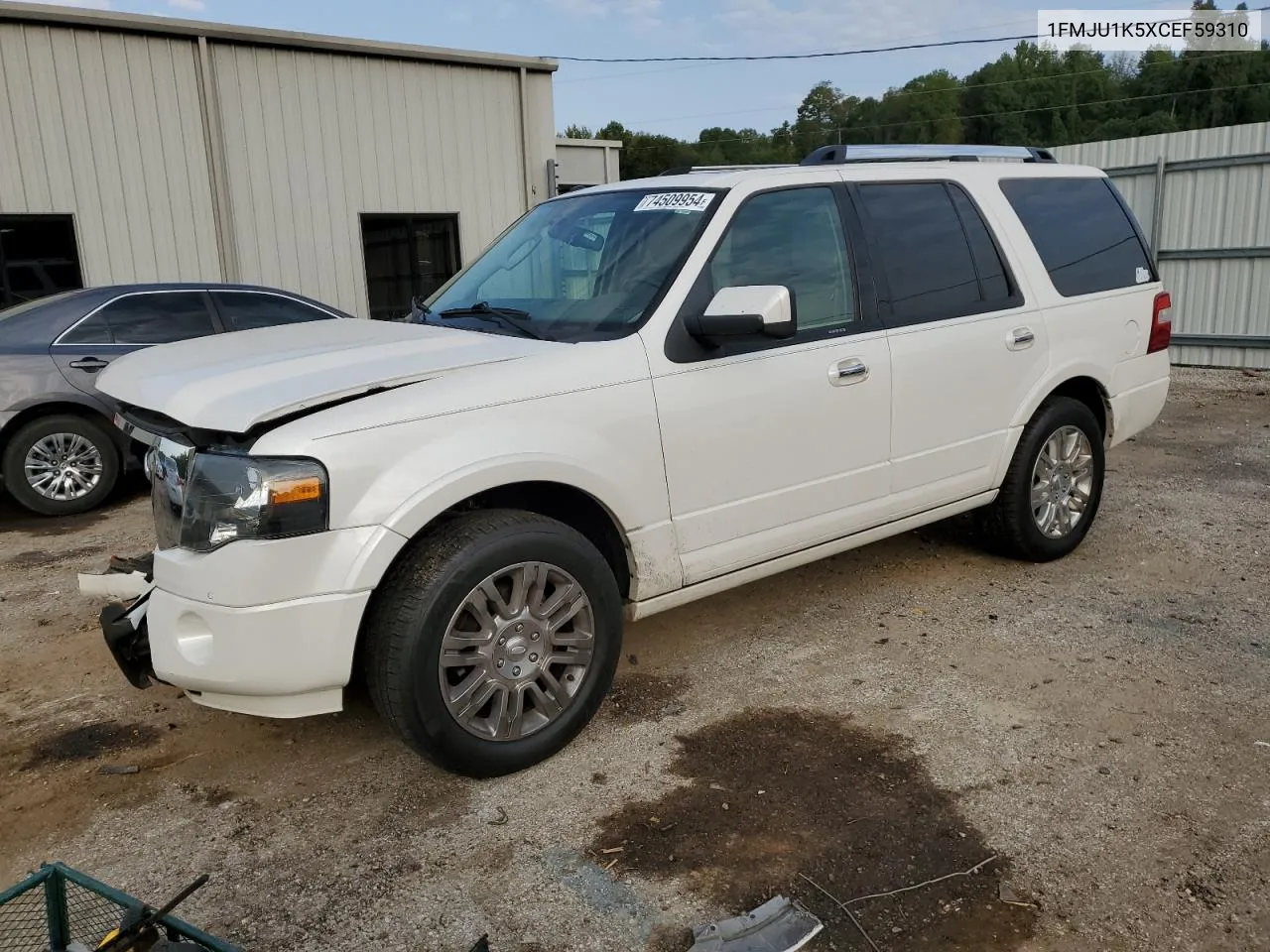 2012 Ford Expedition Limited VIN: 1FMJU1K5XCEF59310 Lot: 74509954