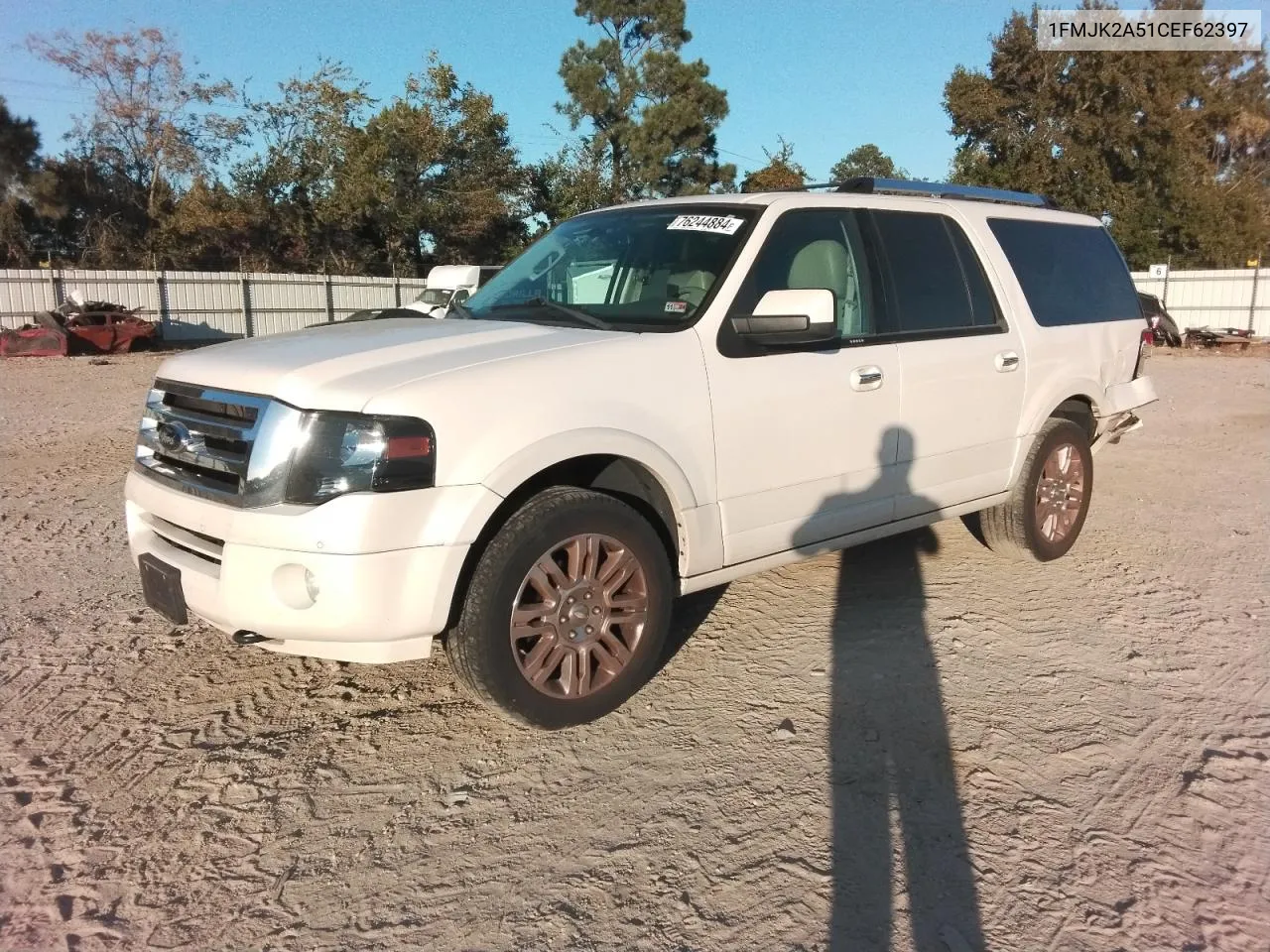 2012 Ford Expedition El Limited VIN: 1FMJK2A51CEF62397 Lot: 76244884