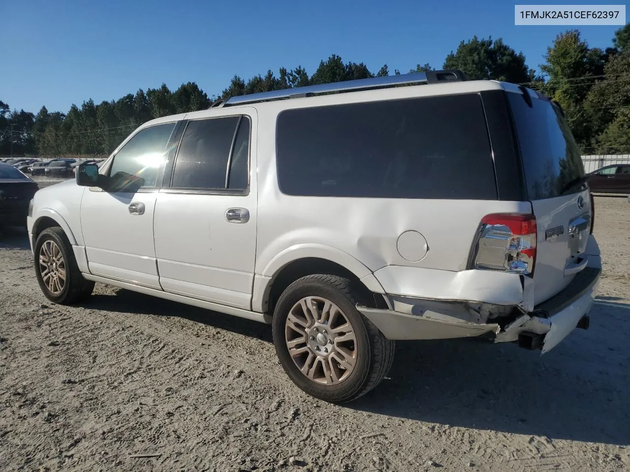 2012 Ford Expedition El Limited VIN: 1FMJK2A51CEF62397 Lot: 76244884