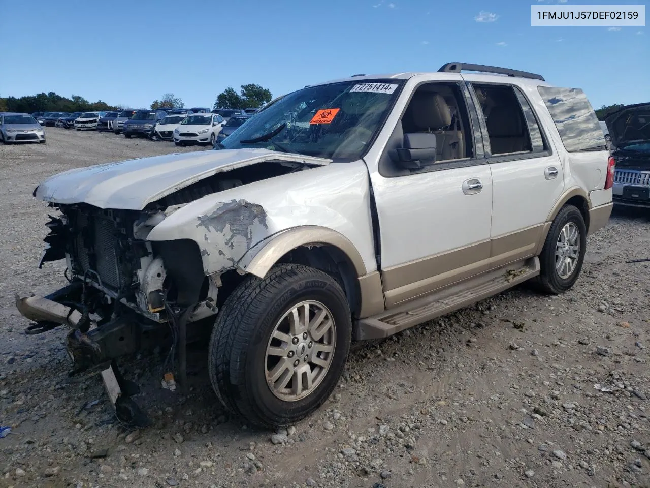 2013 Ford Expedition Xlt VIN: 1FMJU1J57DEF02159 Lot: 72751414