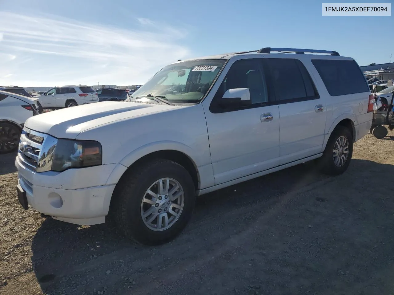 2013 Ford Expedition El Limited VIN: 1FMJK2A5XDEF70094 Lot: 78021894