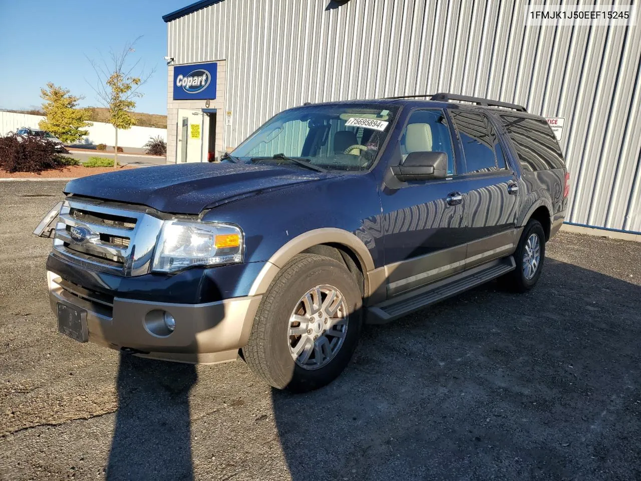 2014 Ford Expedition El Xlt VIN: 1FMJK1J50EEF15245 Lot: 75695894