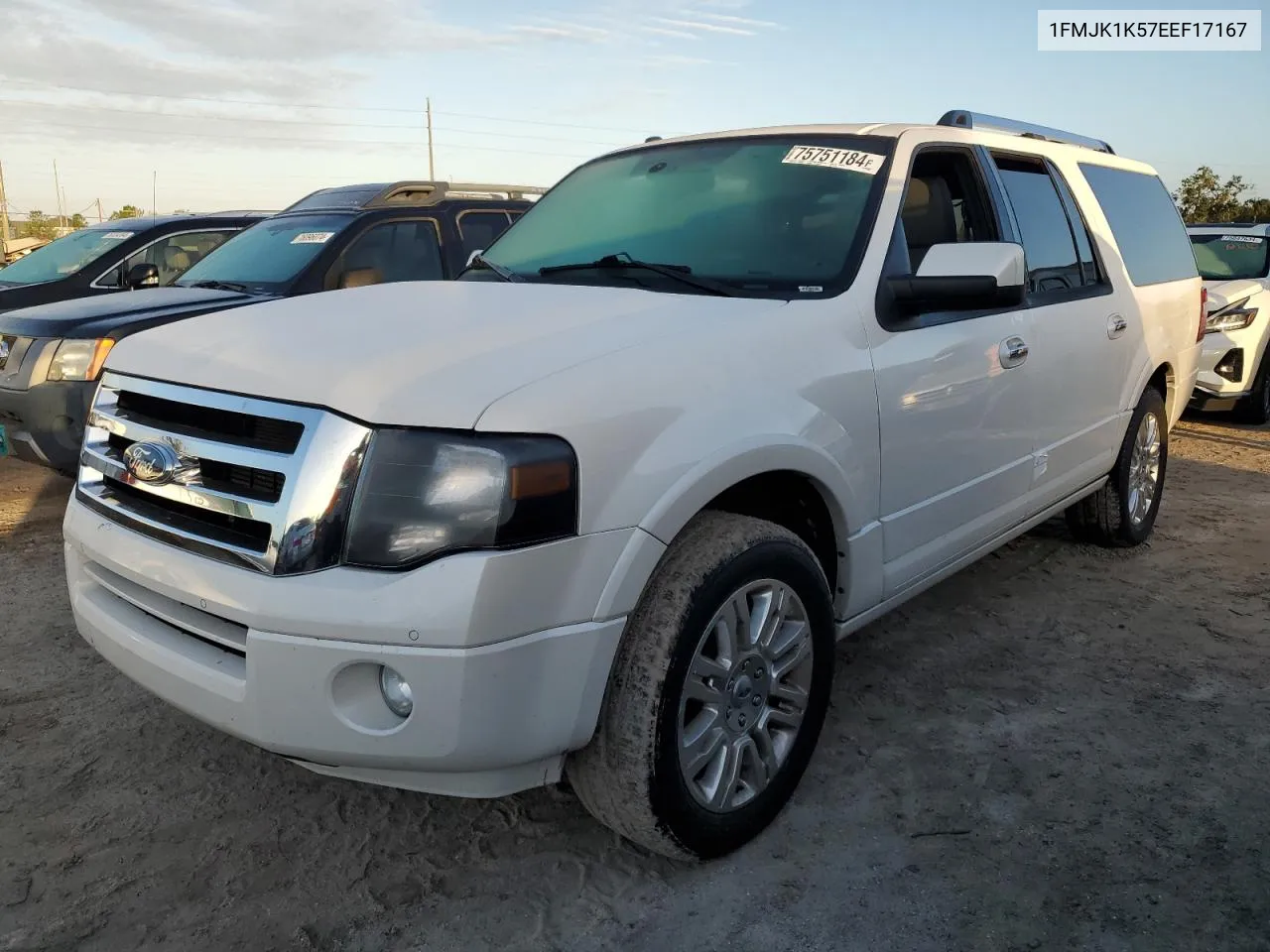 2014 Ford Expedition El Limited VIN: 1FMJK1K57EEF17167 Lot: 75751184