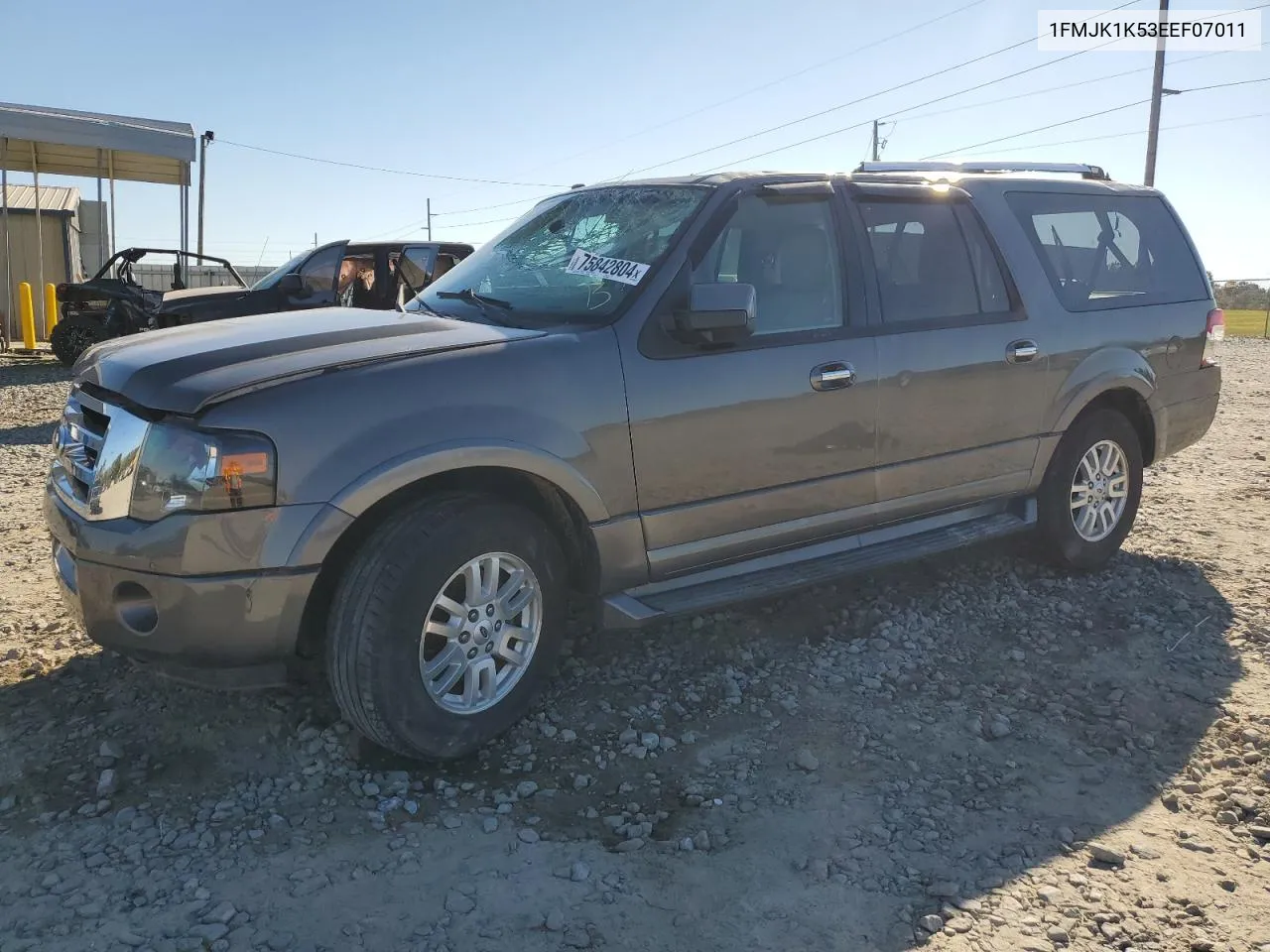 2014 Ford Expedition El Limited VIN: 1FMJK1K53EEF07011 Lot: 75842804