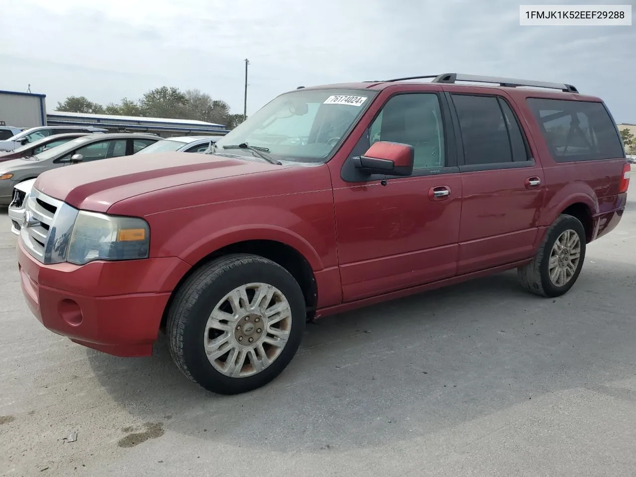 2014 Ford Expedition El Limited VIN: 1FMJK1K52EEF29288 Lot: 76174024