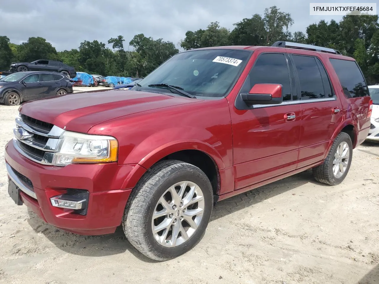 2015 Ford Expedition Limited VIN: 1FMJU1KTXFEF45684 Lot: 70573374