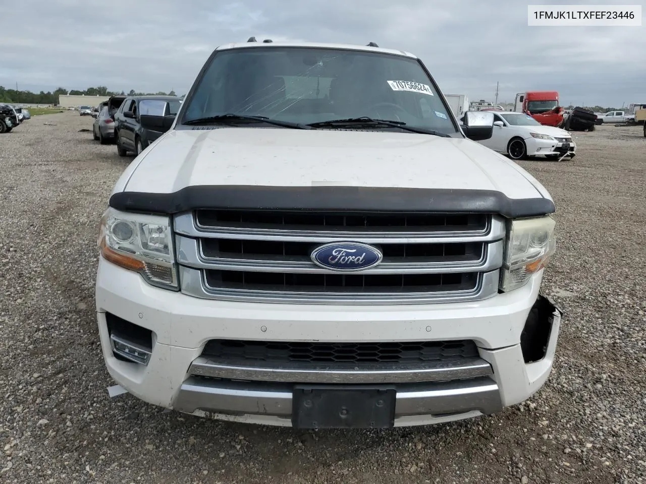 2015 Ford Expedition El Platinum VIN: 1FMJK1LTXFEF23446 Lot: 70756624