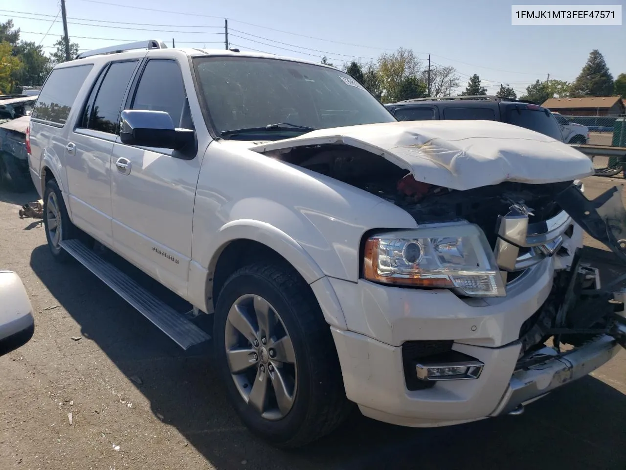 2015 Ford Expedition El Platinum VIN: 1FMJK1MT3FEF47571 Lot: 72982334