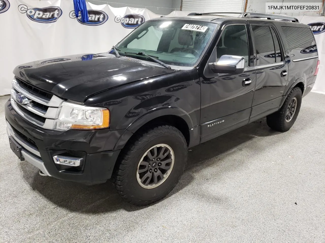 2015 Ford Expedition El Platinum VIN: 1FMJK1MT0FEF20831 Lot: 74075714