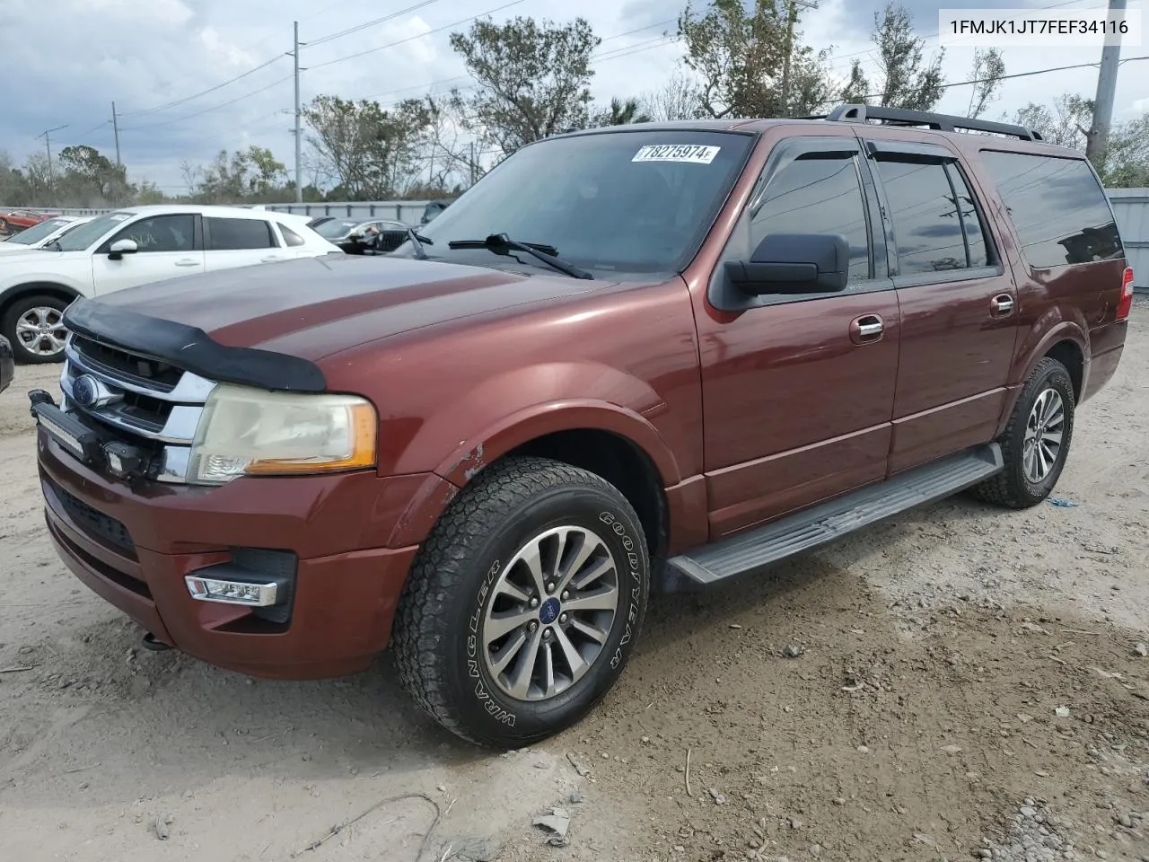 2015 Ford Expedition El Xlt VIN: 1FMJK1JT7FEF34116 Lot: 78275974