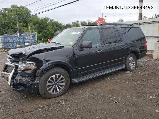 2016 Ford Expedition El Xlt VIN: 1FMJK1JT3GEF43493 Lot: 59613824