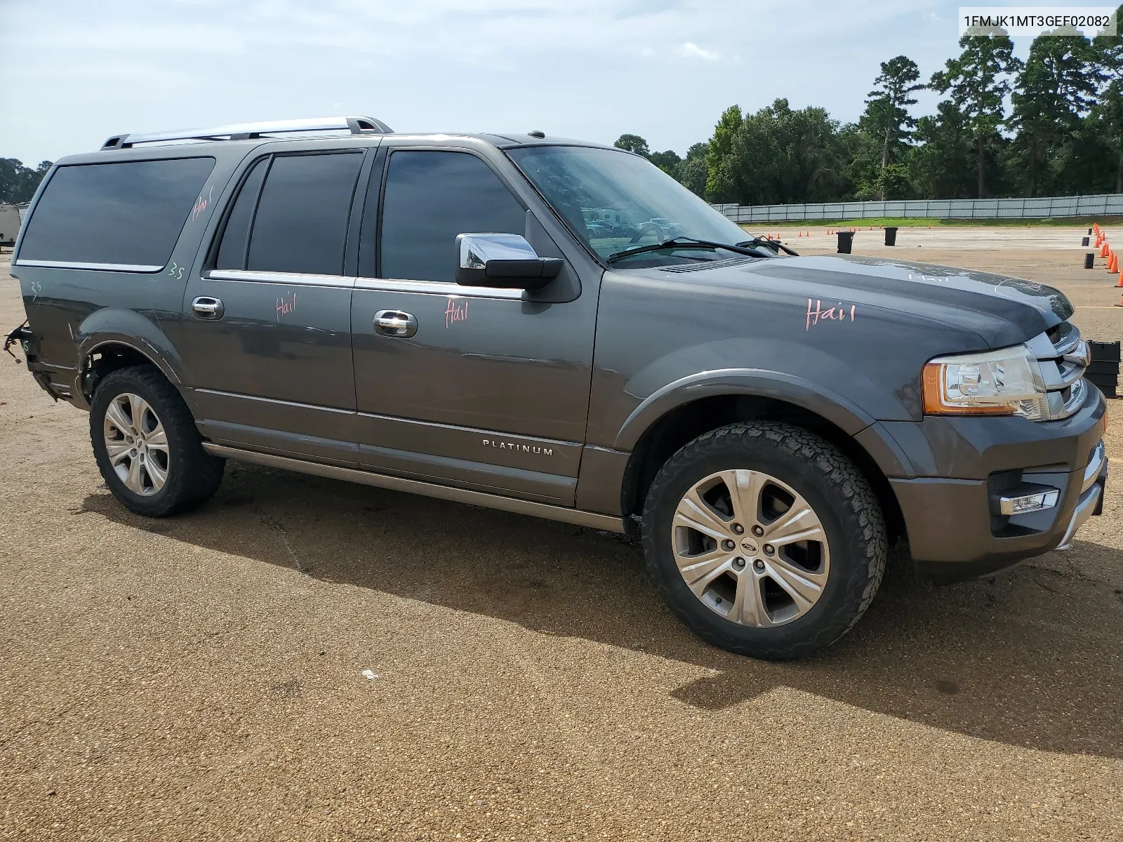 2016 Ford Expedition El Platinum VIN: 1FMJK1MT3GEF02082 Lot: 65726874