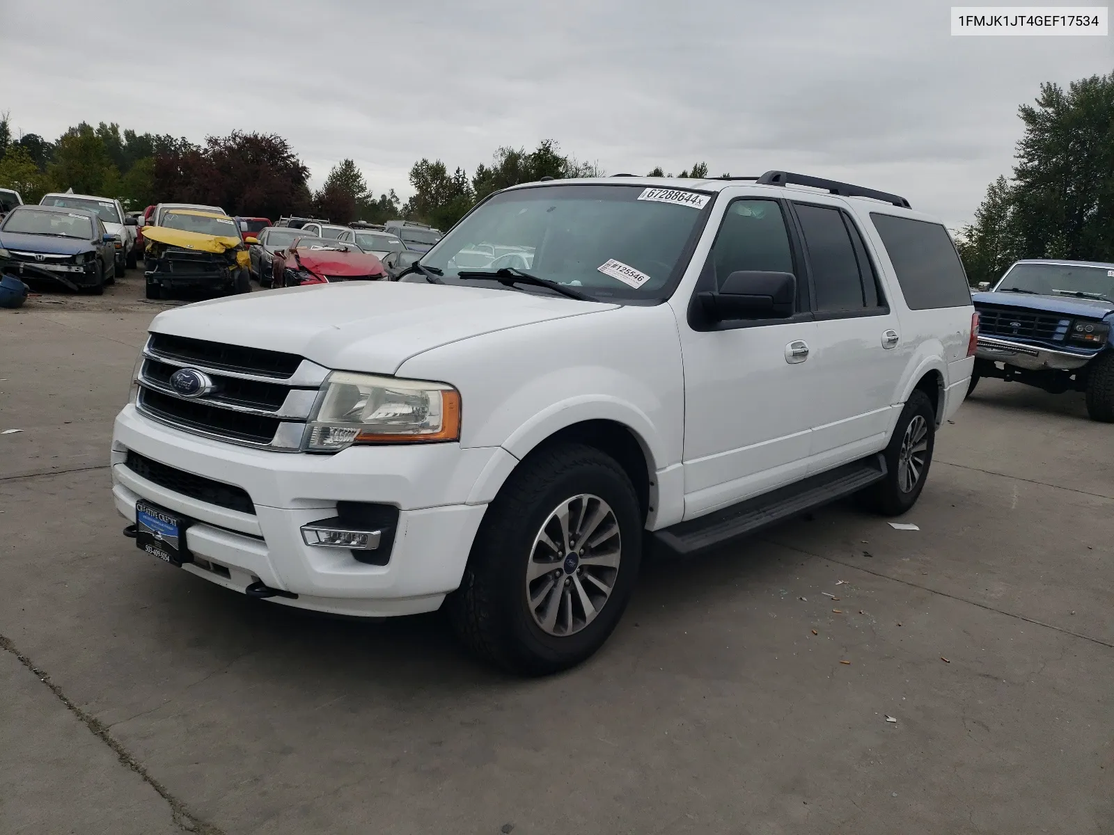 2016 Ford Expedition El Xlt VIN: 1FMJK1JT4GEF17534 Lot: 67288644