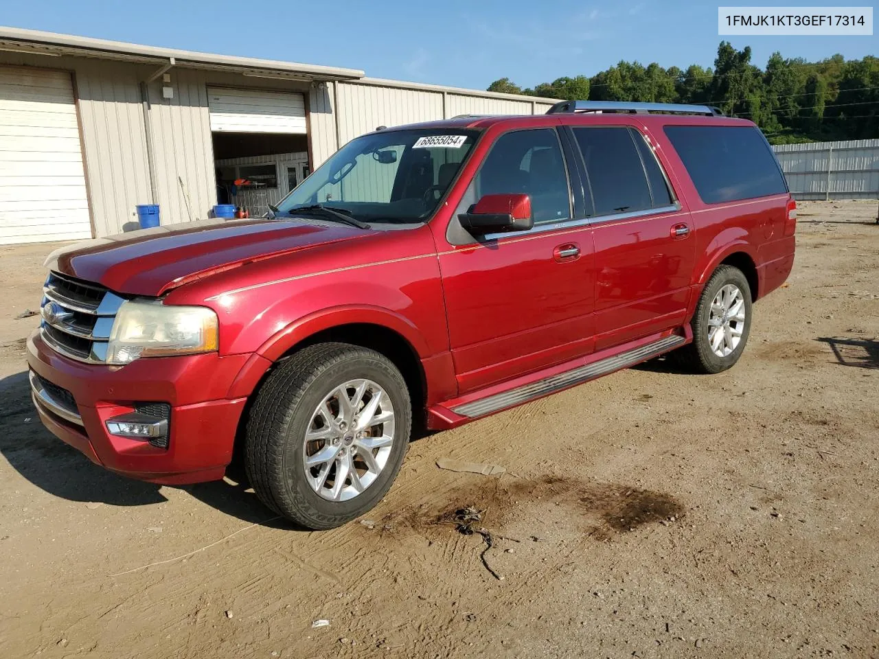 2016 Ford Expedition El Limited VIN: 1FMJK1KT3GEF17314 Lot: 68655054